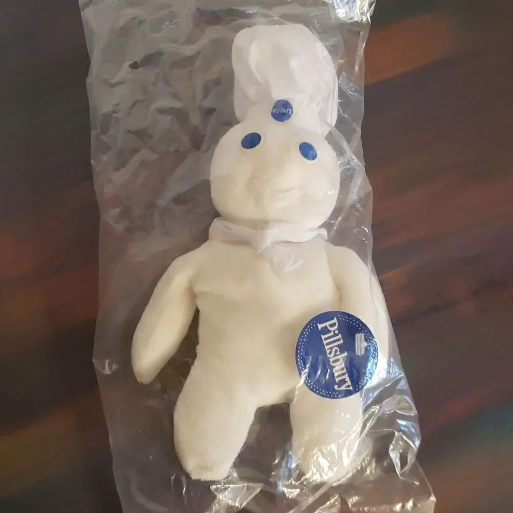 Vintage 1997 Pillsbury Doughboy Beanie Toy - 9"